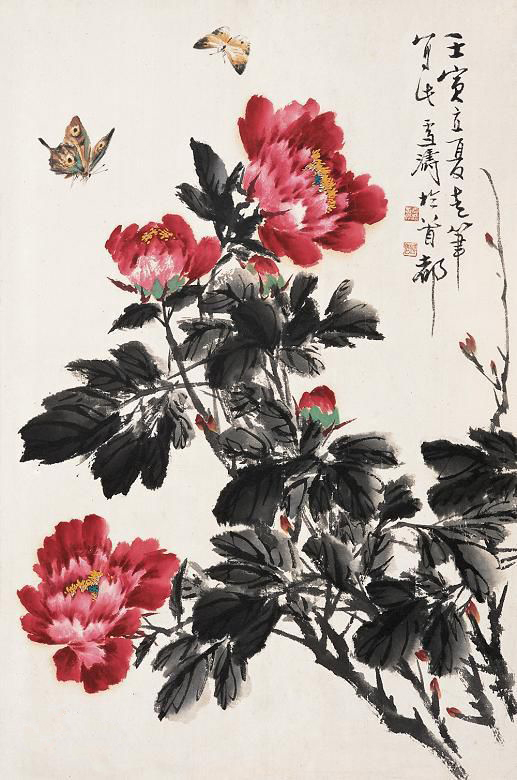 國(guó)畫(huà)牡丹的構(gòu)圖與技巧