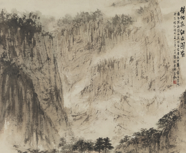 《待細(xì)把江山圖畫》100×111.5cm，1961年
